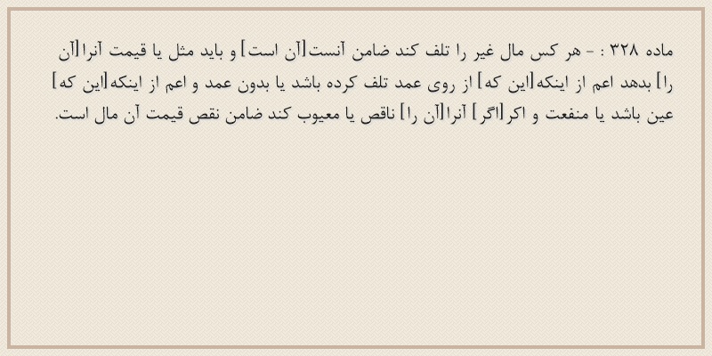 ماده۳۲۸