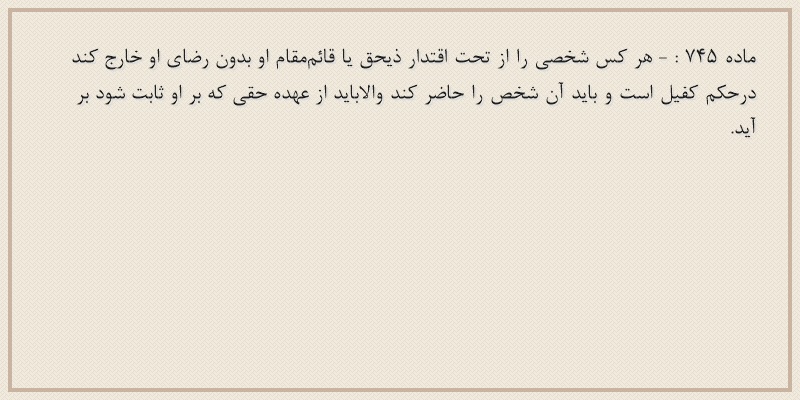 ماده۷۴۵
