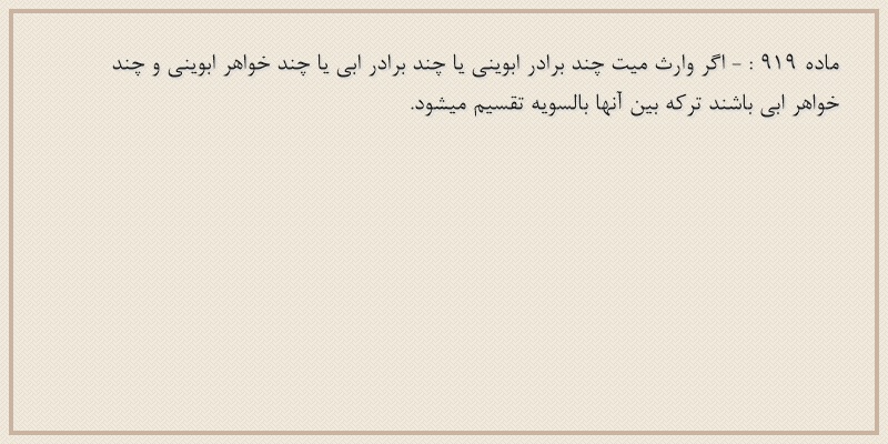 ماده۹۱۹