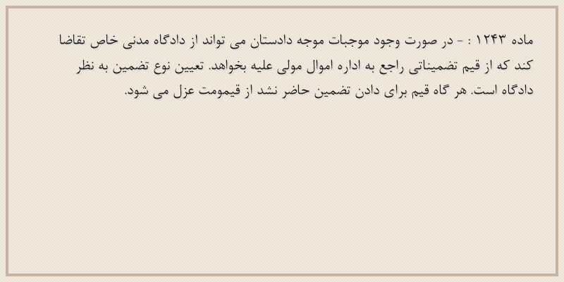 ماده۱۲۴۳